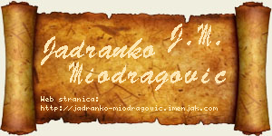 Jadranko Miodragović vizit kartica